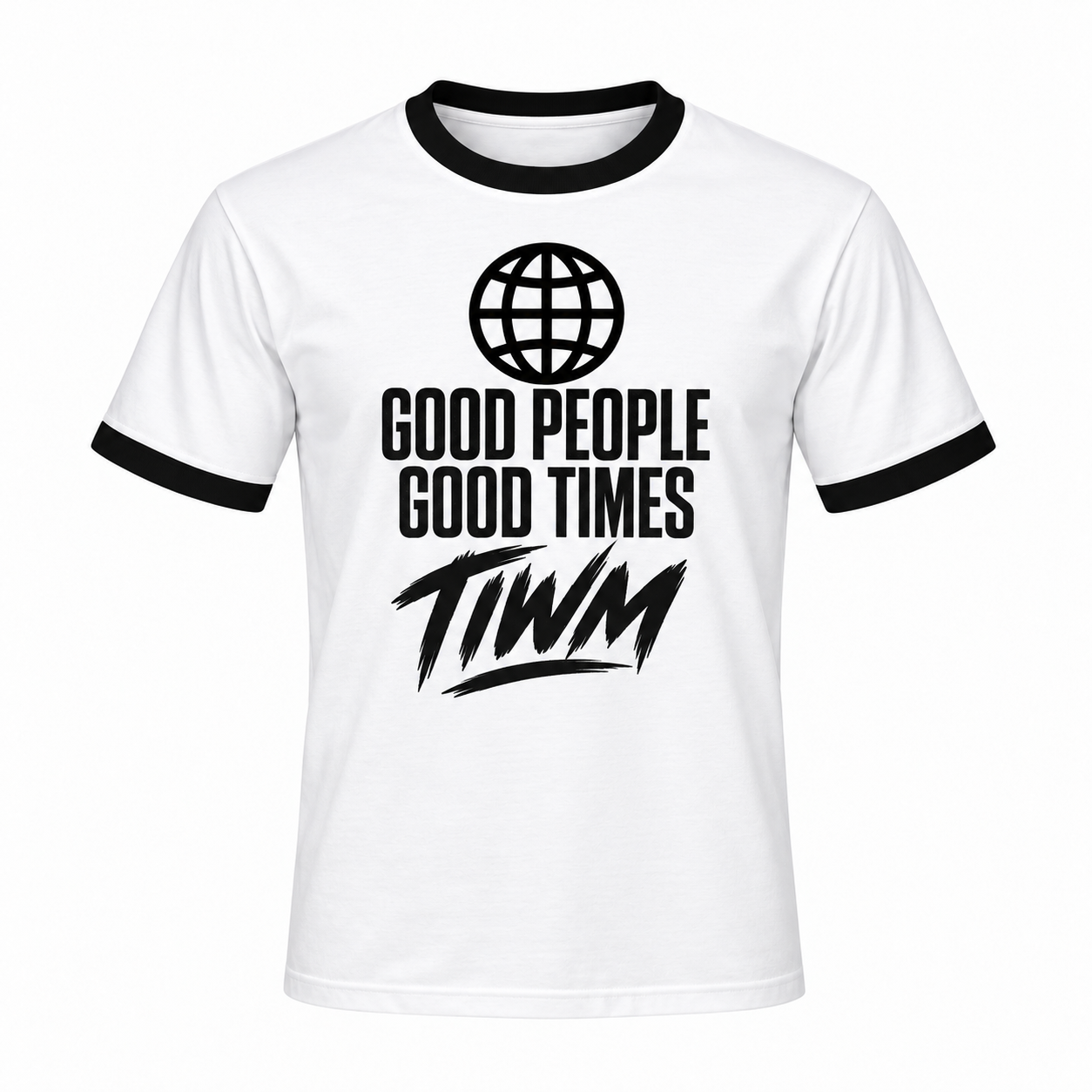 001 mascot Tee — White / Black — by TIWM Group