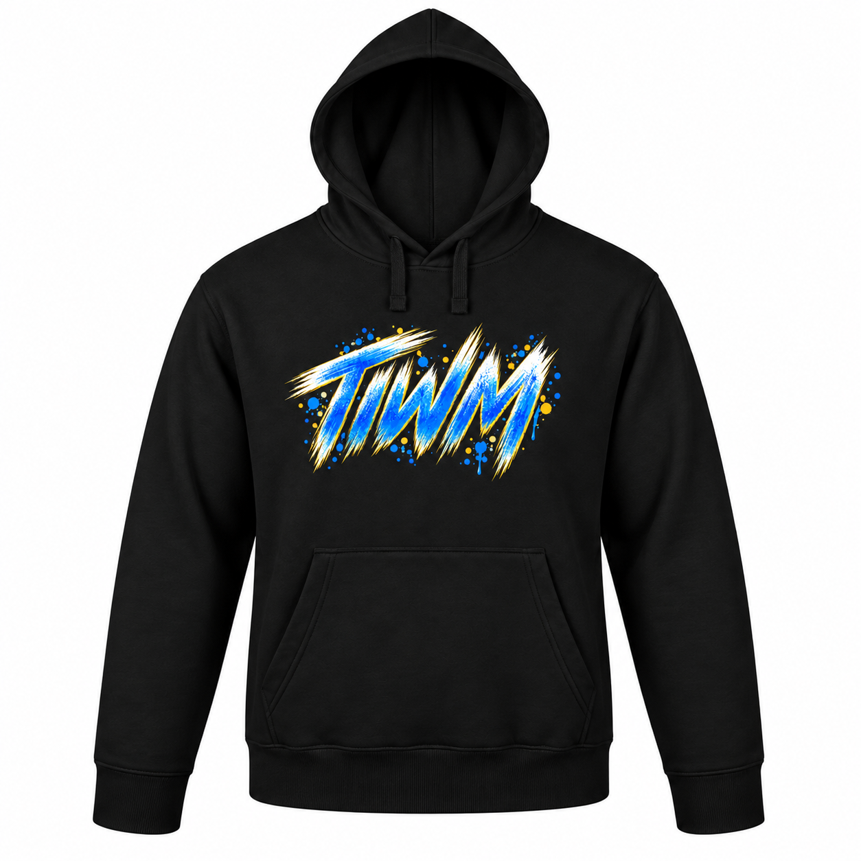 001 Pizza Hoodie — Black — by TIWM Group