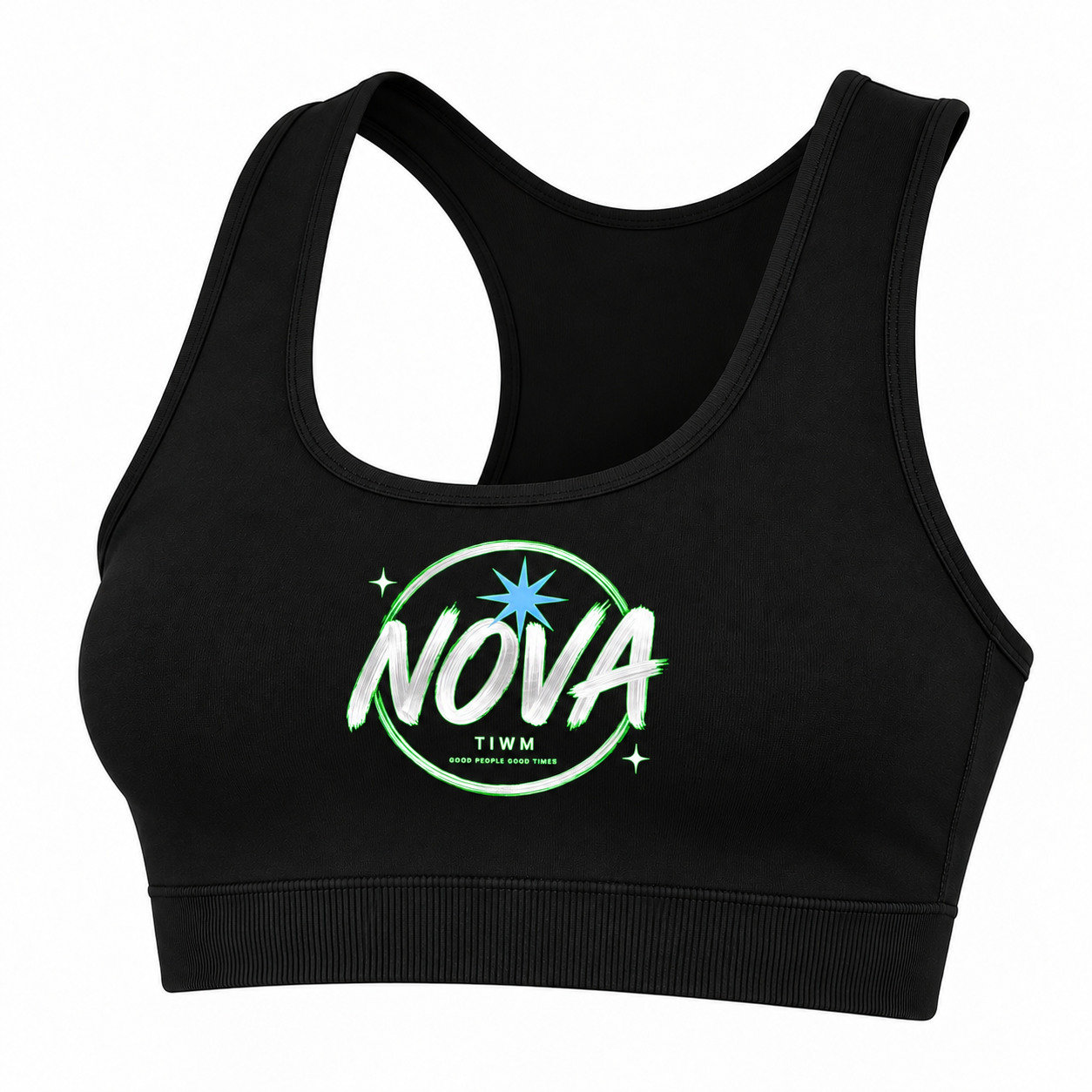 001 Nova sports top — Black — by TIWM Group