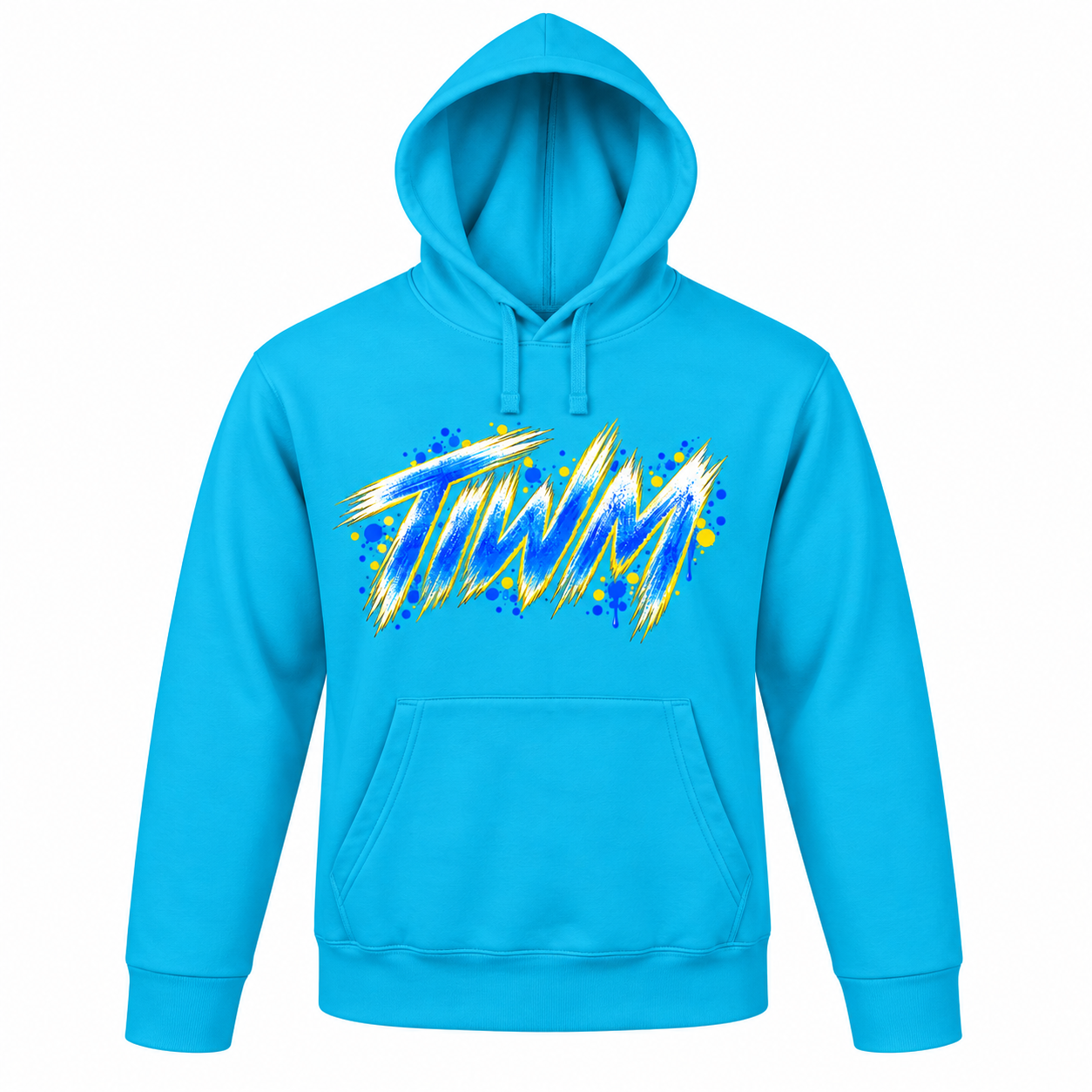 001 Pizza Hoodie — Aqua — by TIWM Group — image 3