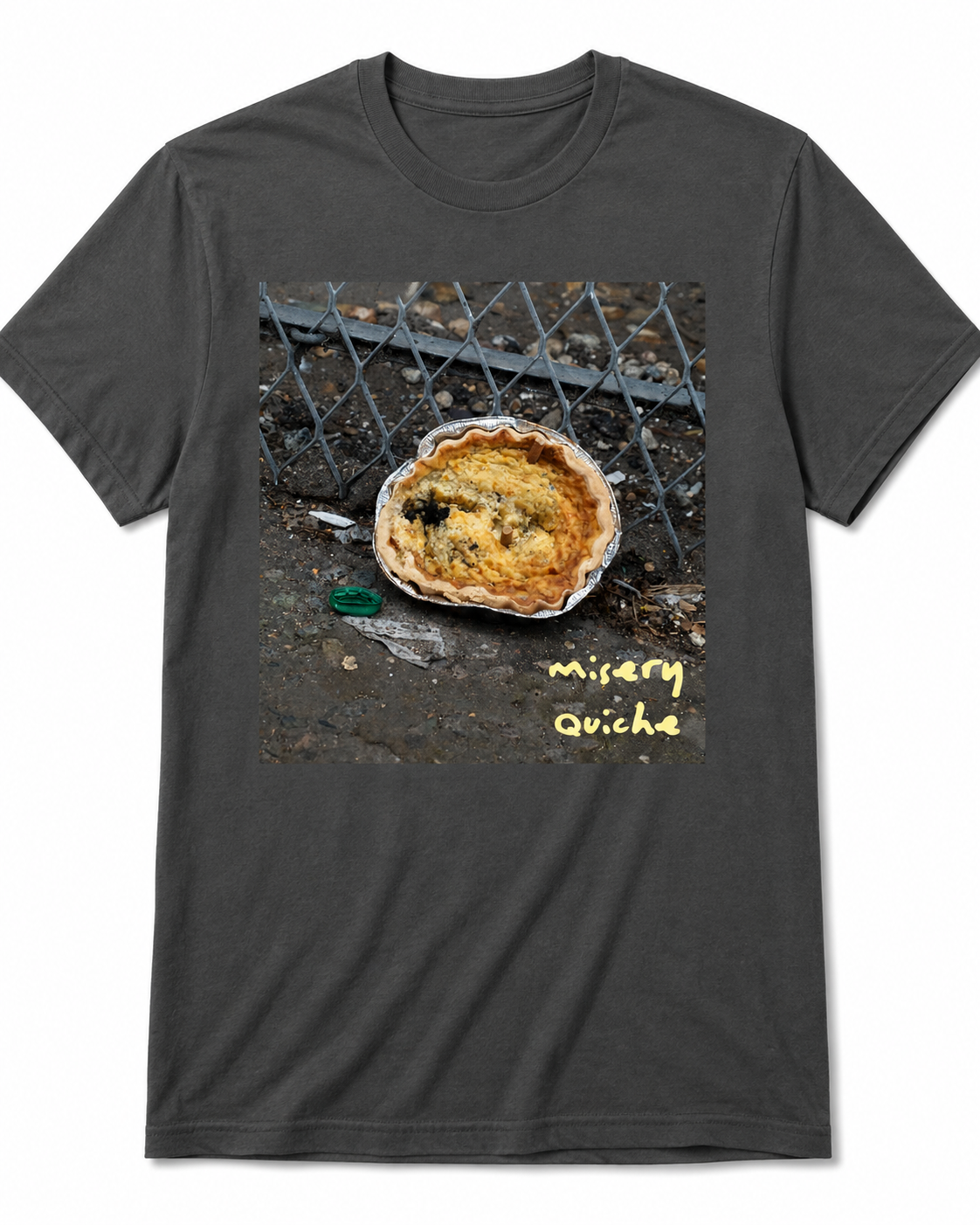 Asbestos Salesman - Misery Quiche T-shirt — by Asbestos Salesman — image 2