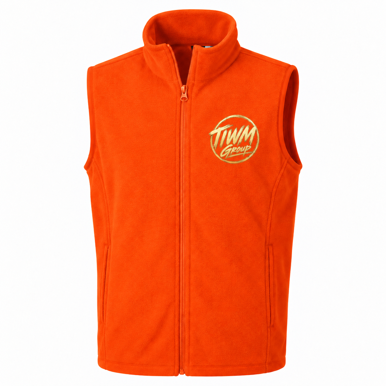 001 Fleece Gilet — Orange — by TIWM Group — image 3