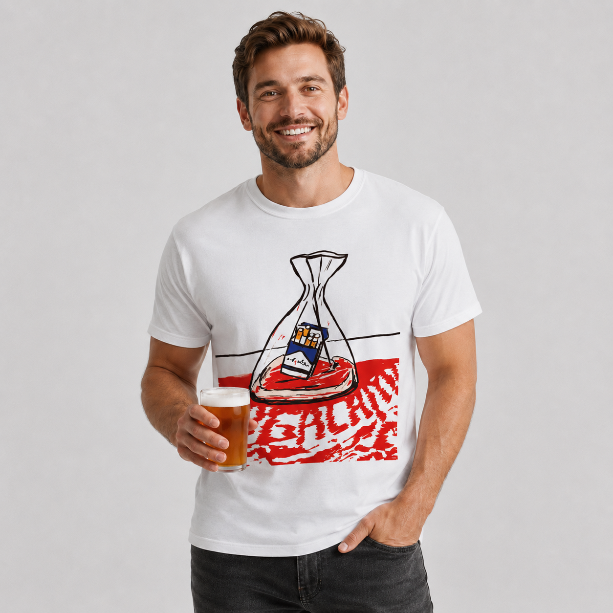 Asbestos Salesman Bagalamb T-Shirt — by Asbestos Salesman