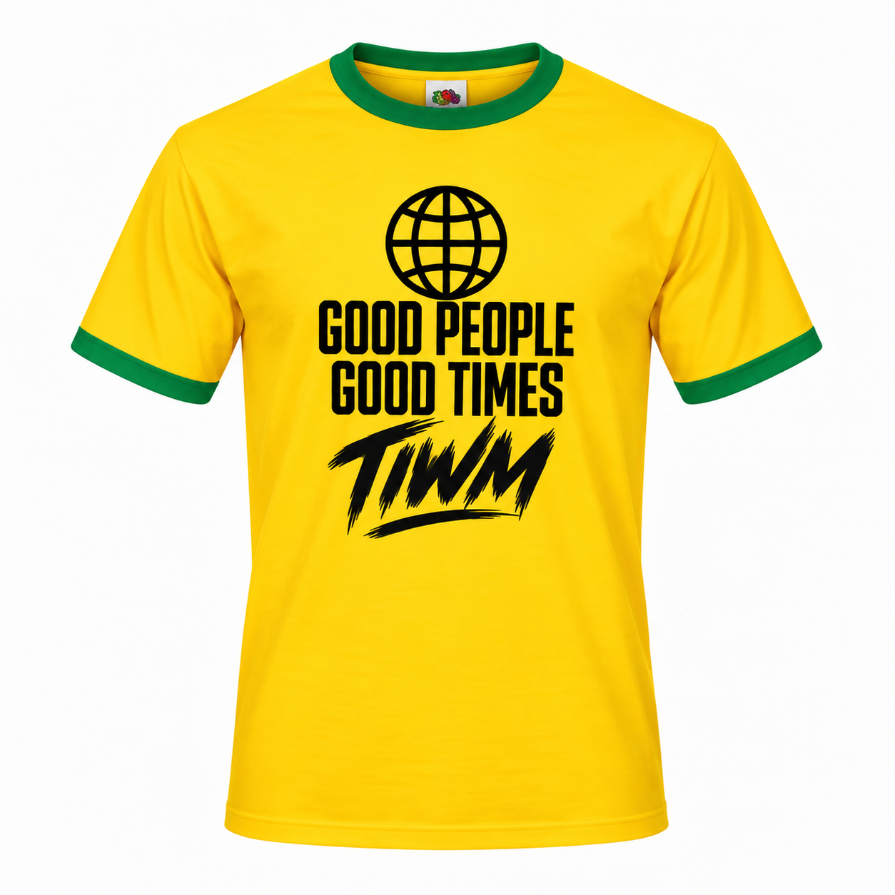 001 mascot Tee — Sunflower / Kelly — by TIWM Group — image 2