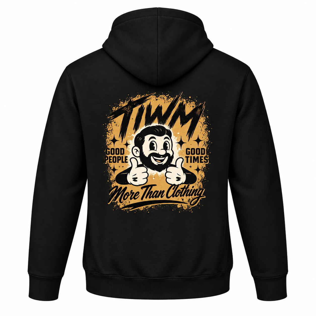 001 mascot Hoodie — Black — by TIWM Group — image 8