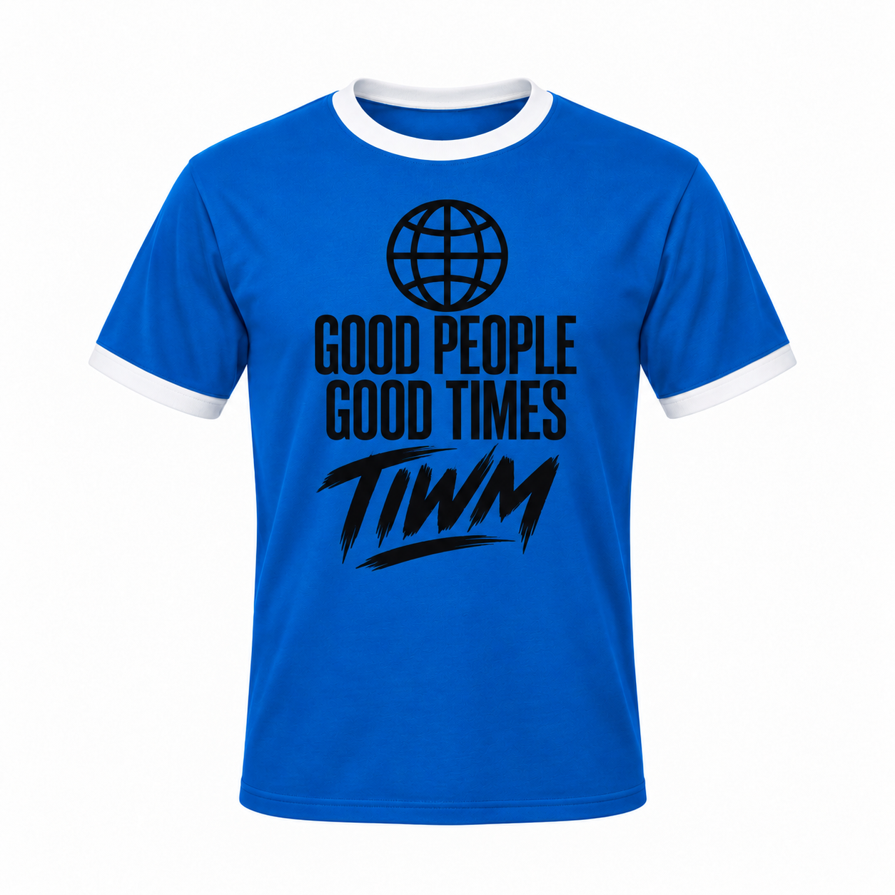 001 mascot Tee — Royal / White — by TIWM Group — image 5